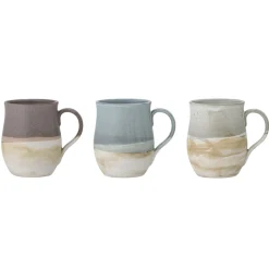 Bloomingville Ash Becher aus Steingut 3er