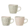 Bloomingville Cécile Tasse, Rose, Steingut 3er-Set