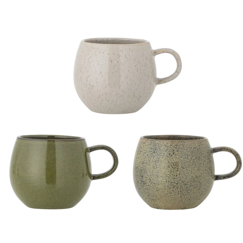 Bloomingville 3er-Set Becher Addison Grün