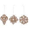 Bloomingville 3er Set Ornament Pearl Lebkuchenoptik