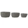 Bloomingville Fioria Blumentopf 3er, Grau, Polyrattan