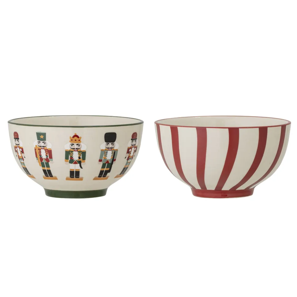 Bloomingville Jolly Schalen, Weihnachten, 2er Set