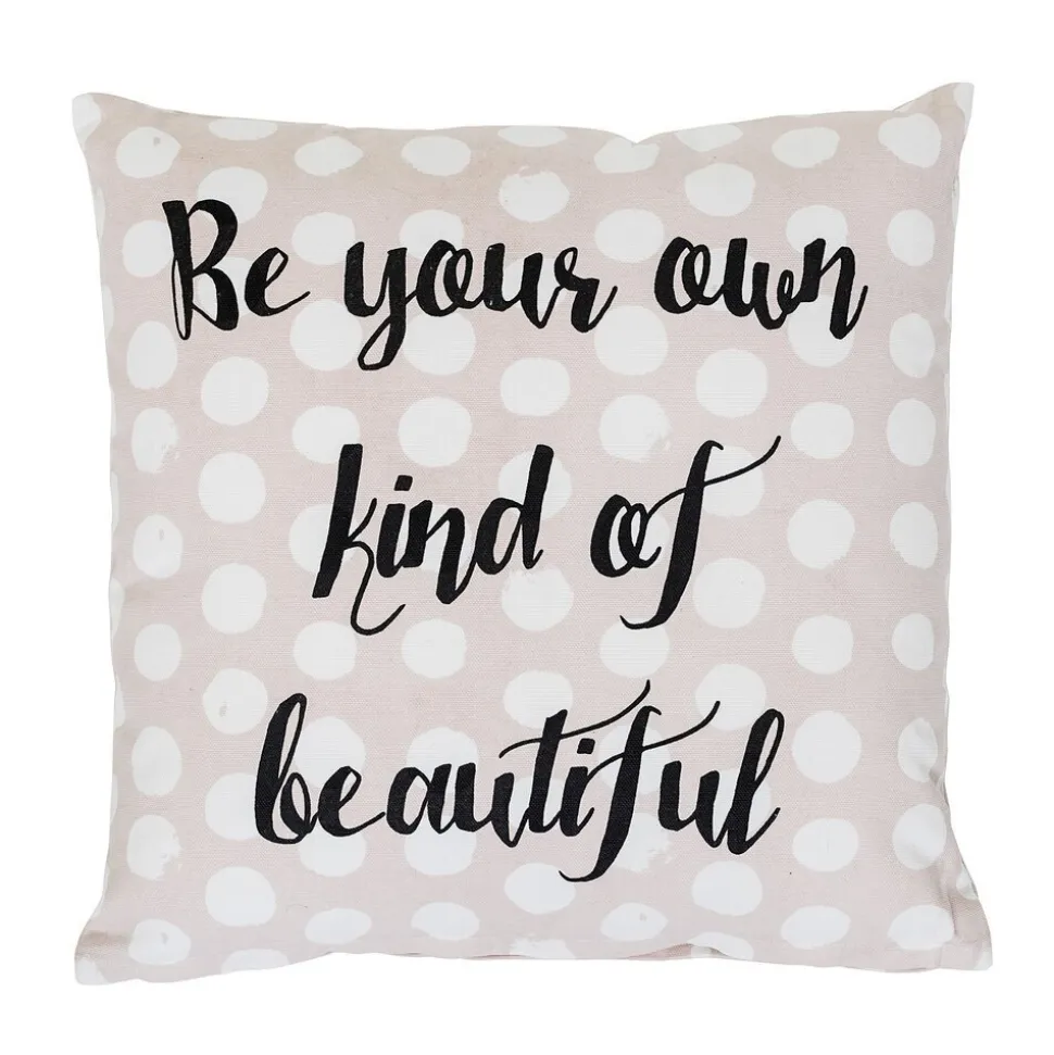 Bloomingville Kissen Phrase aus Baumwolle