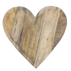 Bloomingville Lotuz Tablett in Herzform aus Mangoholz