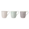 Bloomingville Maya Becher, Steingut, 3er Set