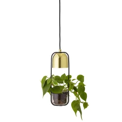 Bloomingville Pendellampe Gullak mit Blumentopf