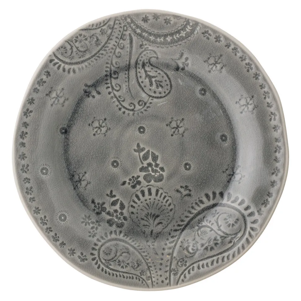 Bloomingville Rani Essteller, Grau, Steingut