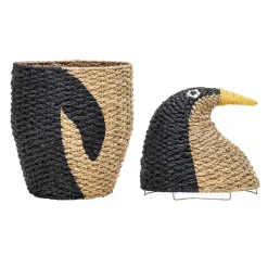 Bloomingville Spielzeug Korb Pinguin Tazia