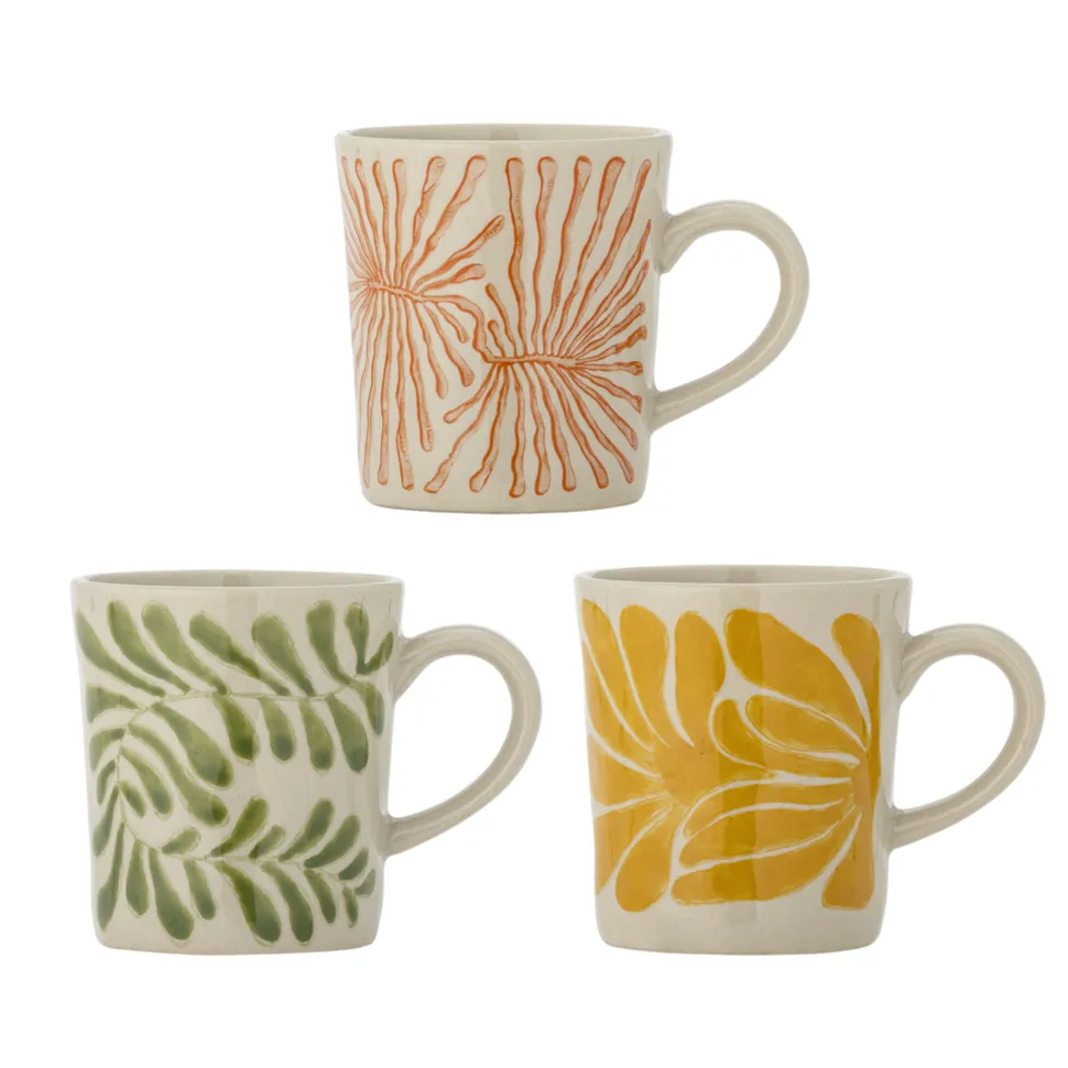 Bloomingville Tassen-Set Fauni aus Steingut