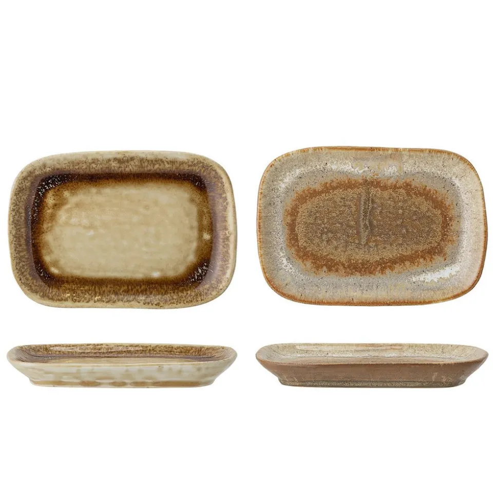 Bloomingville Teller Willow 2er Set aus Steingut