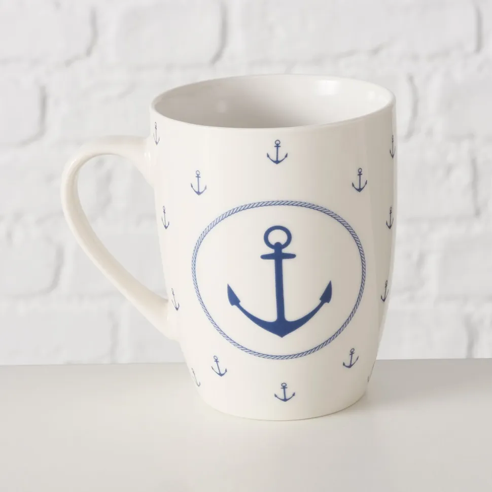 Boltze Becher Büsum mit Anker, 2er-Set