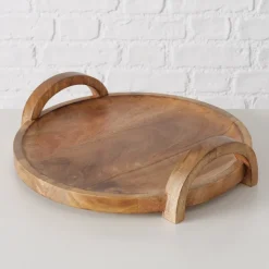 Boltze Dekotablett aus Mangoholz Julina