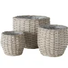 Boltze 3er Set Blumentopf Pflanzkorb Malonia