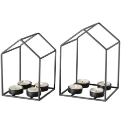 Boltze 2er Set Teelichthalter Draga