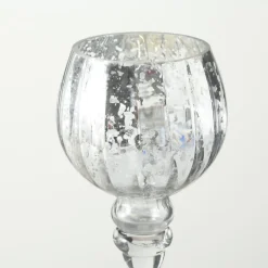 Boltze 3er Set Windlicht Manou silber