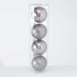 Boltze Große Weihnachtskugeln Ø 10 cm, 4 tlg