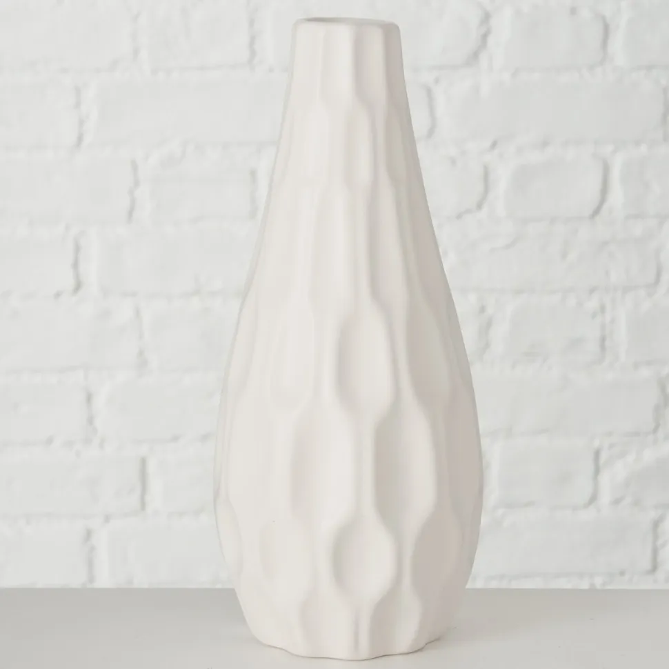 Boltze Hohe Vase Lenja 2er grün