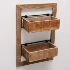 Boltze Holz Pflanzkisten für die Wand Übertopf Aneta
