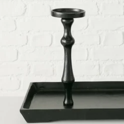 Boltze Kerzenleuchter Furo schwarz