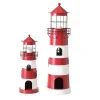 Boltze Laterne roter Leuchtturm, 2 tlg
