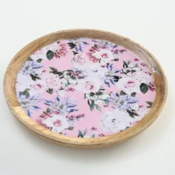 Boltze Mangoholz Teller Lilly 2er