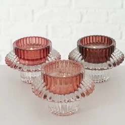 Boltze Teelichthalter Phyllis 3er Set