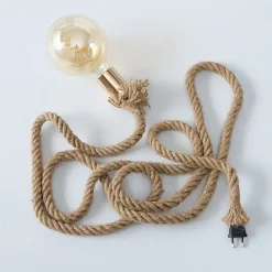 Boltze Tischlampe Hängelampe Toko Jute-Seil