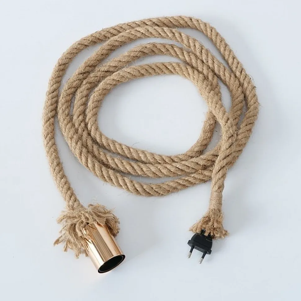 Boltze Tischlampe Hängelampe Toko Jute-Seil