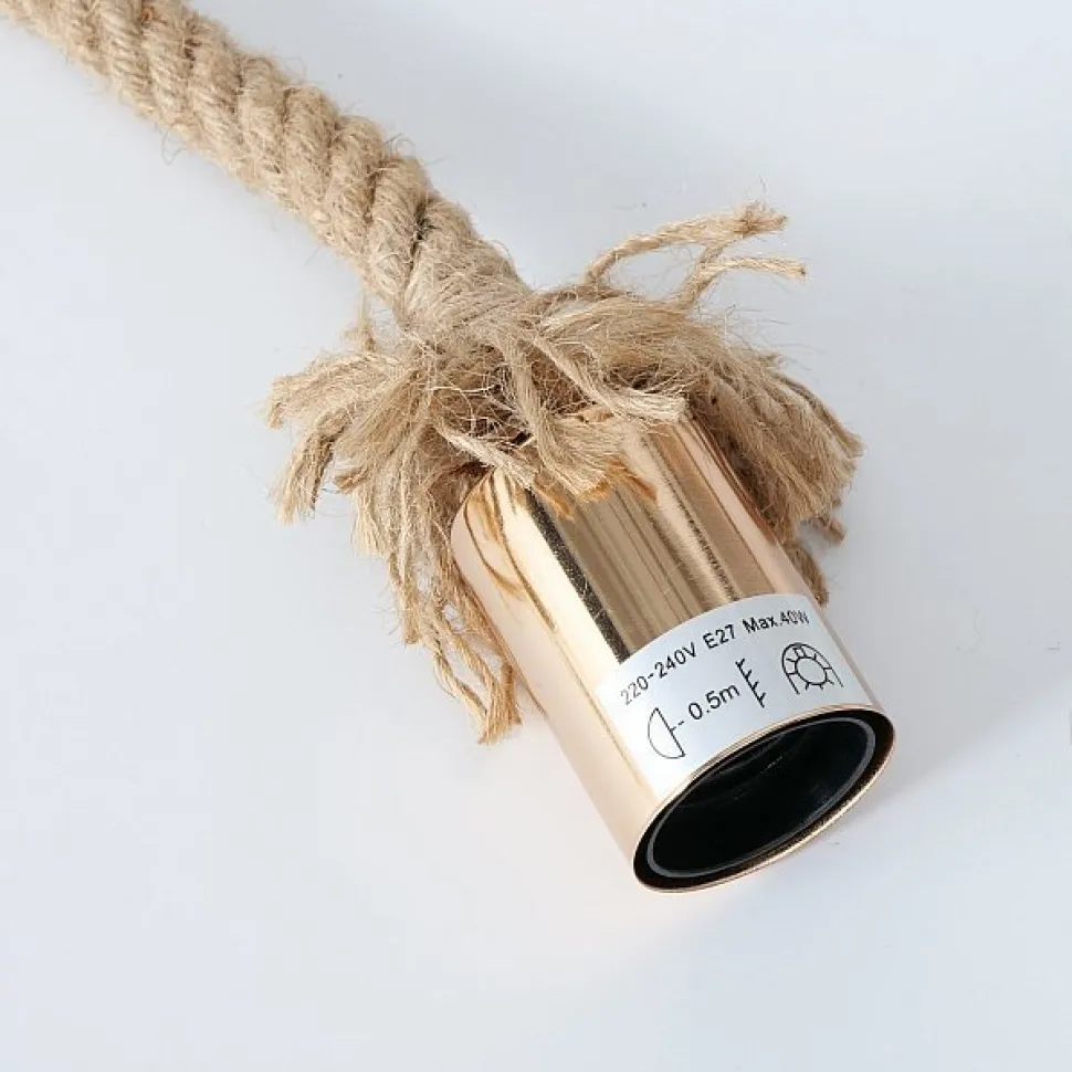 Boltze Tischlampe Hängelampe Toko Jute-Seil