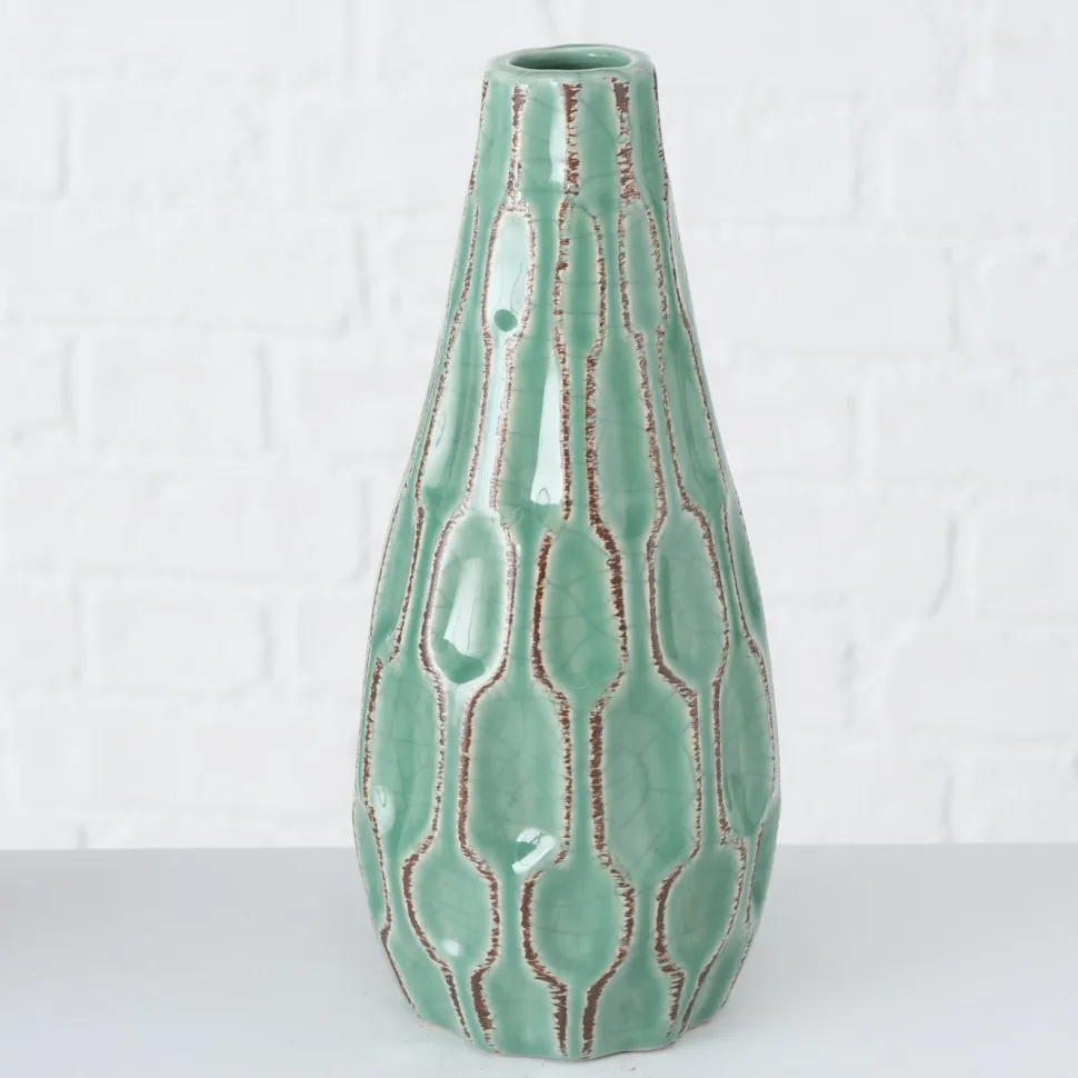 Boltze Vase Lenja 2er Set grün