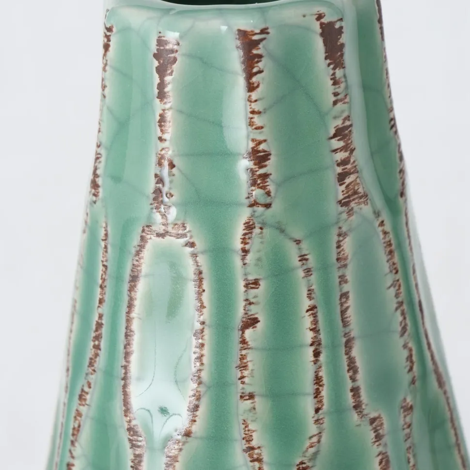 Boltze Vase Lenja 2er Set grün