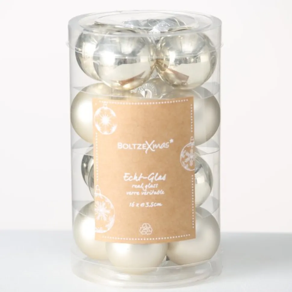 Boltze Weihnachtskugeln Ø 4 cm, 16 tlg