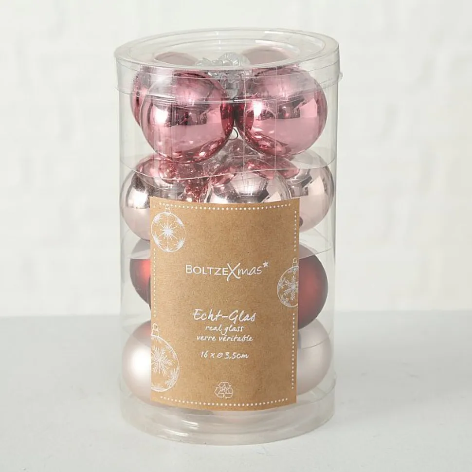 Boltze Weihnachtskugeln Ø 4 cm, 16 tlg
