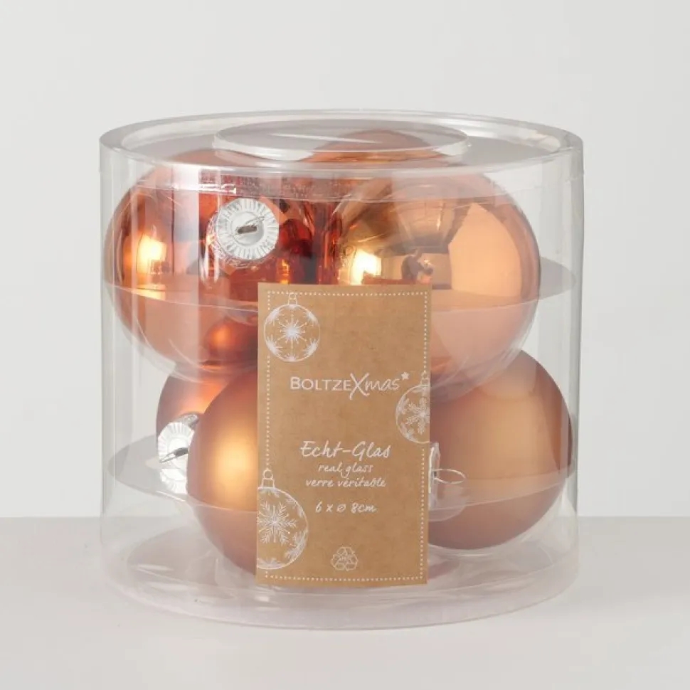 Boltze Weihnachtskugeln Ø 8 cm, 6 tlg