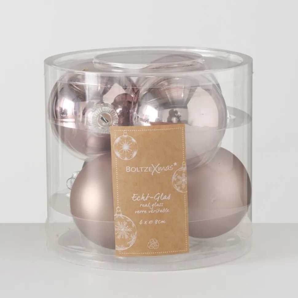 Boltze Weihnachtskugeln Ø 8 cm, 6 tlg