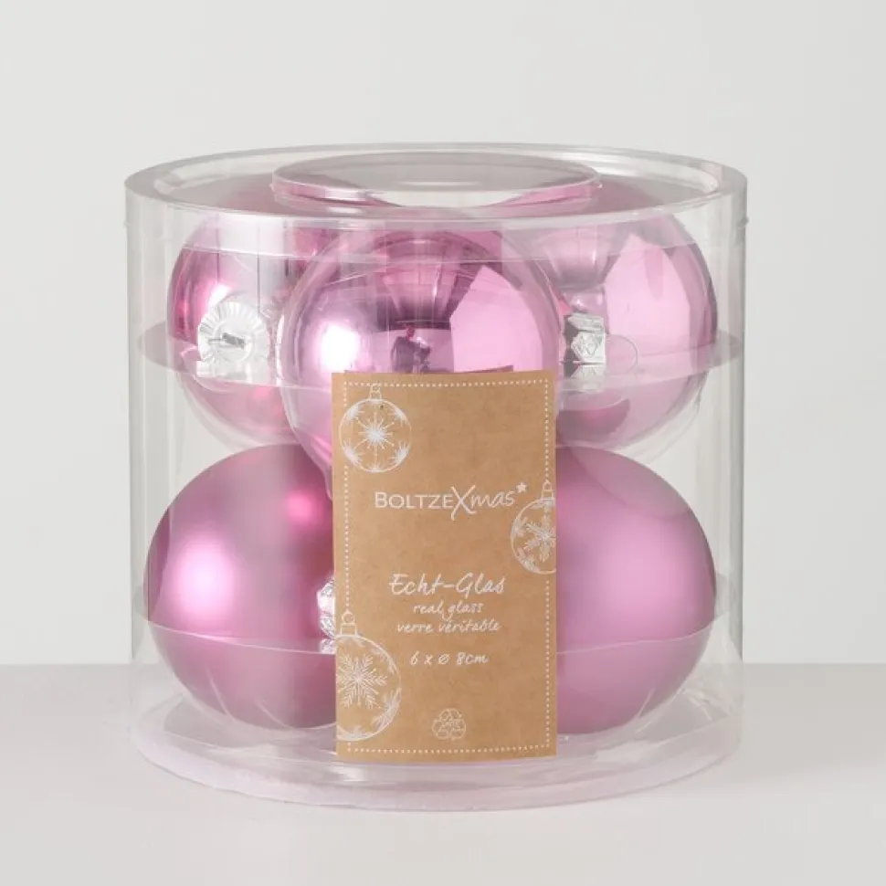 Boltze Weihnachtskugeln Ø 8 cm, 6 tlg