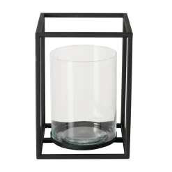 Boltze Windlicht Quantum Metall, Glas