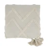 Chic Antique Aix Bettdecke mit Quasten, weiß
