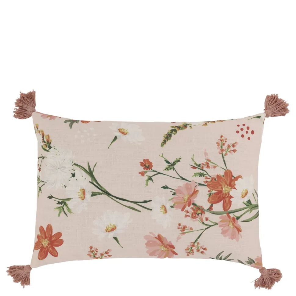 Chic Antique Aix Kissebezug mit Quasten und Blumenmotiv