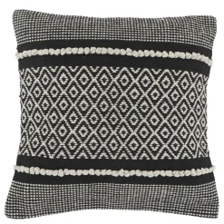 Chic Antique Aix Kissenbezug mit Muster Schwarz
