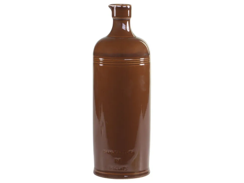 Chic Antique Alte französische Flasche mokka