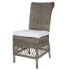 Chic Antique Alter französischer Stuhl mit Sitzkissen