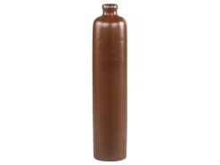 Chic Antique Altfranzösische Flasche mokka