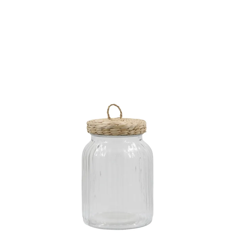 Chic Antique Aufbewahrungsglas mit geflochtenem Deckel