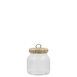 Chic Antique Aufbewahrungsglas mit geflochtenem Deckel