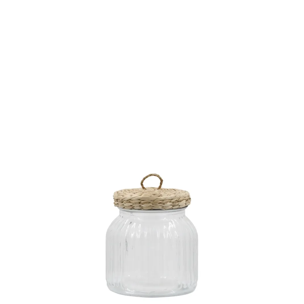 Chic Antique Aufbewahrungsglas mit geflochtenem Deckel