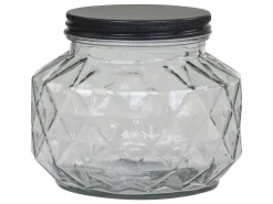 Chic Antique Aufbewahrungsglas mit Diamantenschliff
