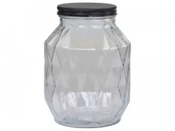 Chic Antique Aufbewahrungsglas mit Diamantenschliff