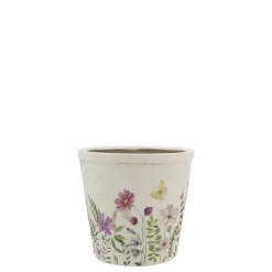 Chic Antique Avignon Blumentopf mit Blumenmotiv