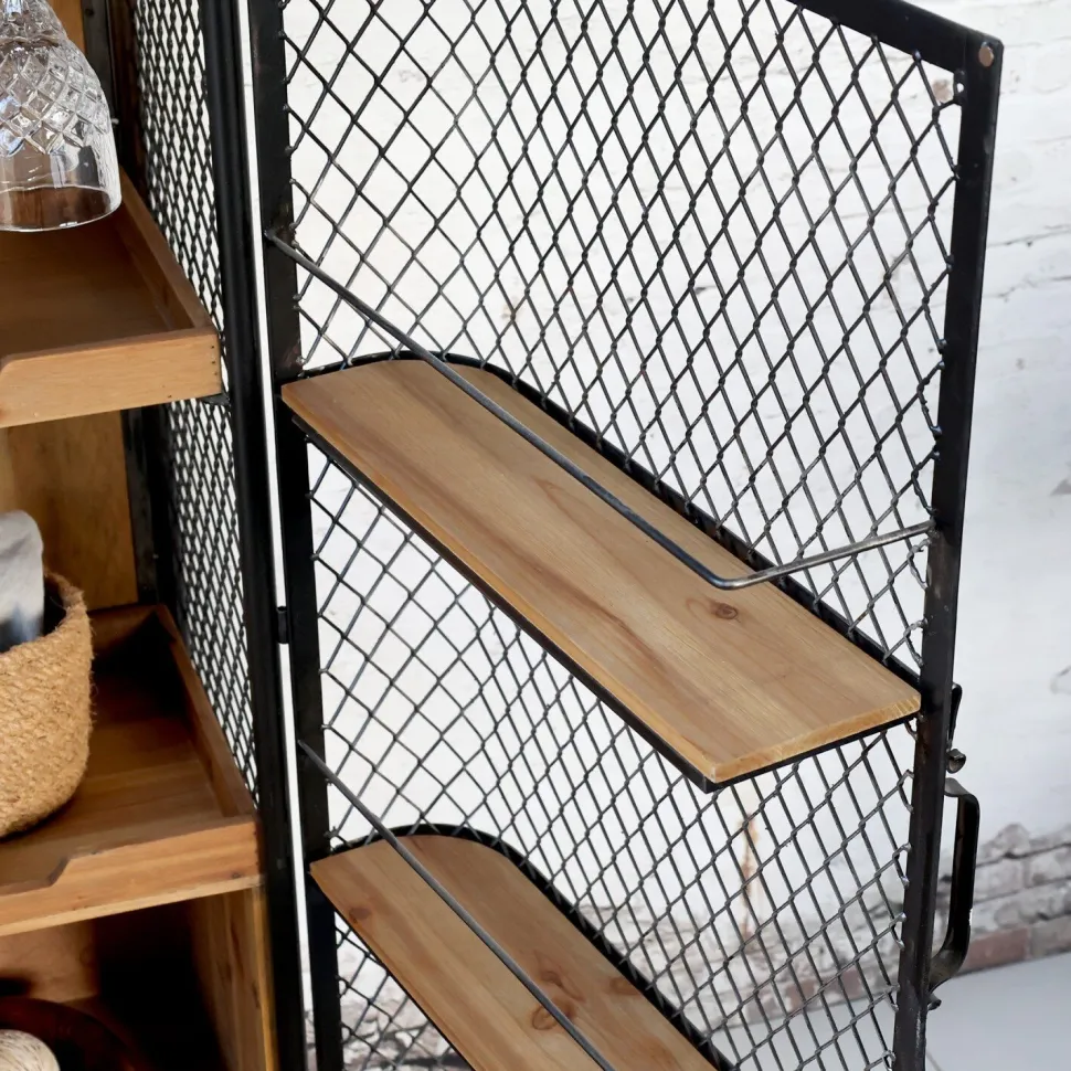 Chic Antique Barschrank auf Rädern